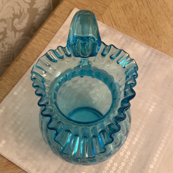Blown Glass Pitcher with Ruffled Top - Picture 5 of 11